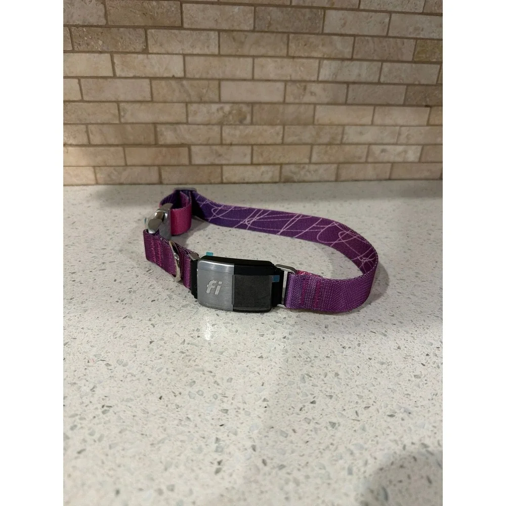 Fi Series 2 Smart Dog Collar FC2 GPS Tracker Purple + Charger Included
